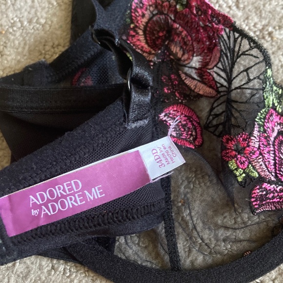 ADORE ME Jayda embroidered unlined bra, 34DD. - Picture 7 of 10